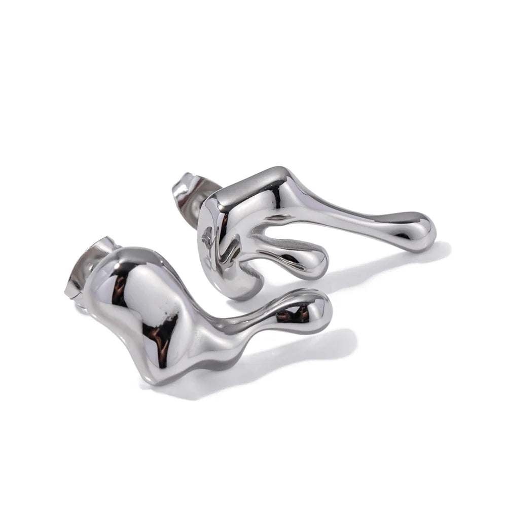 Dainty Melt Earrings