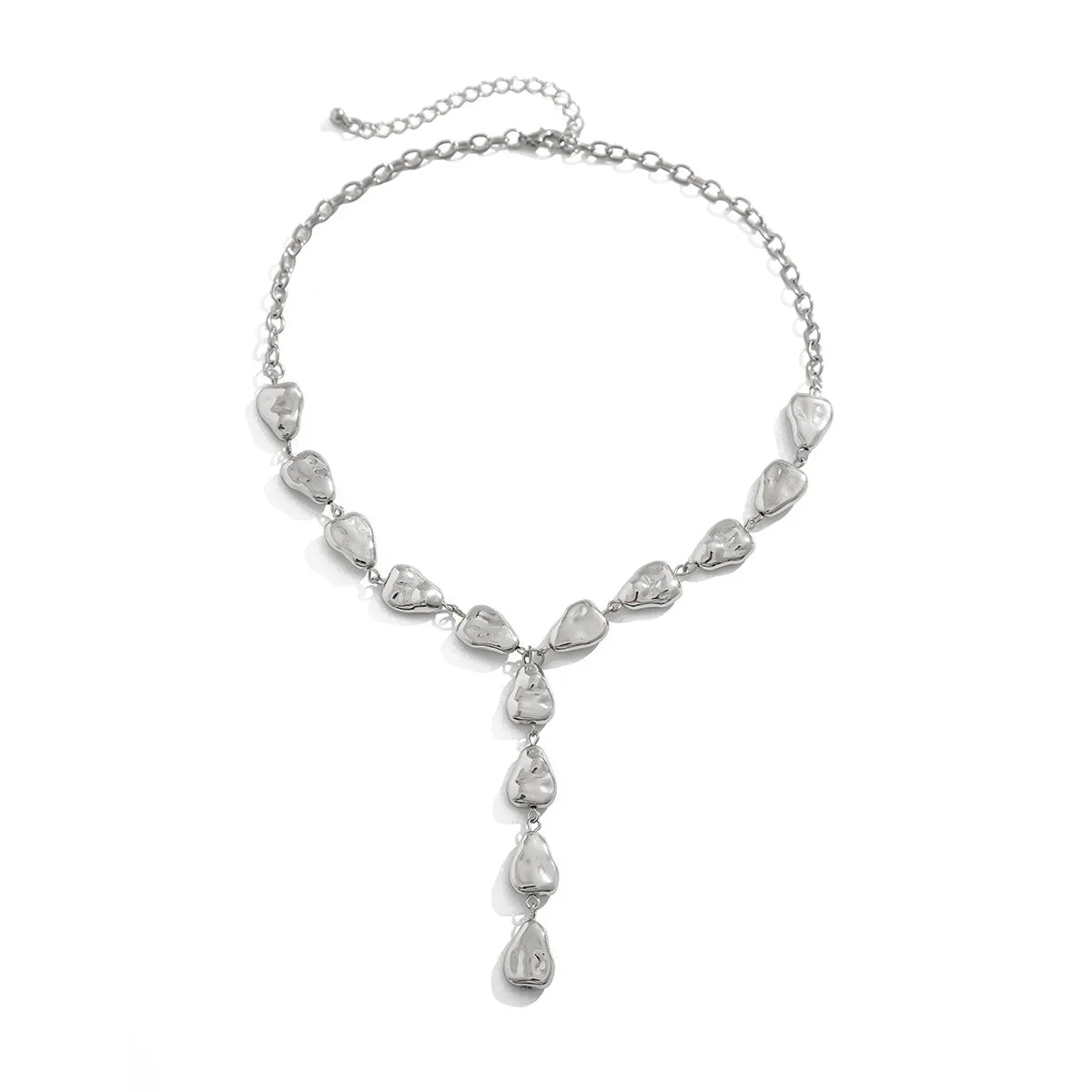 Modern Stone Inspired Lariat Necklace