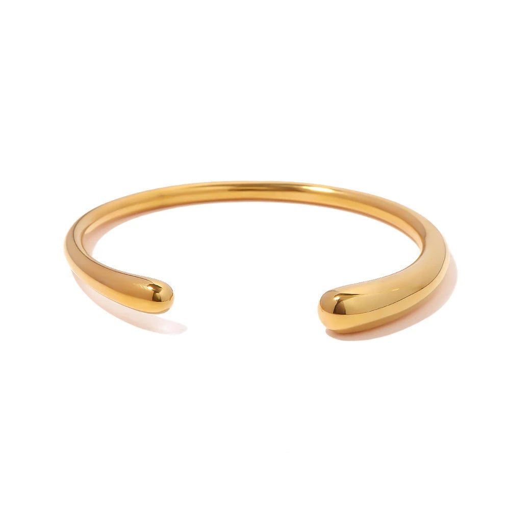 Accented Classy Bangle Cuff Bracelets
