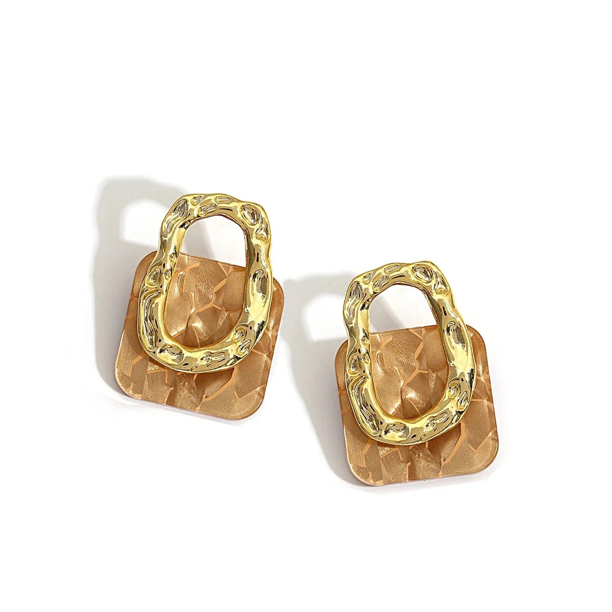 Classy Geometric Square Earrings