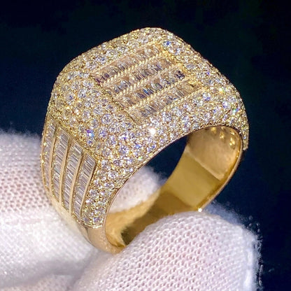 Glamorous Square Statement Ring