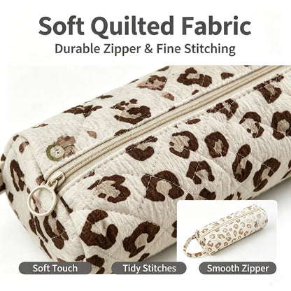 Quilted Long Toiletry Organization Bag