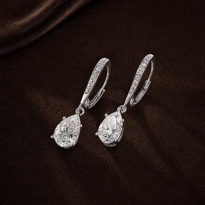 Teardrop Droplet Zircon Earrings
