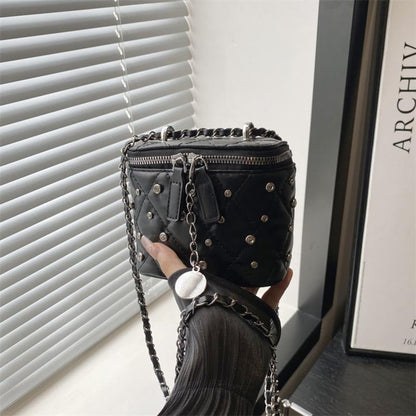 Quilted Diamond Accented Purse