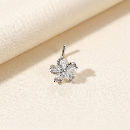 Elegant Floral Nose Stud
