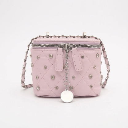 Quilted Diamond Accented Purse