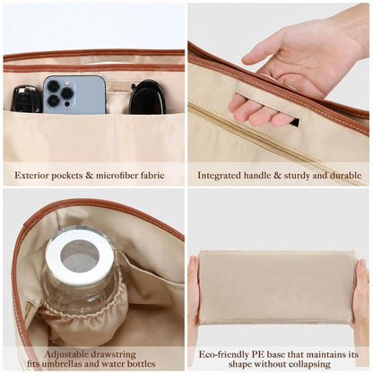 Inner Tote Bag Organizer With Handles