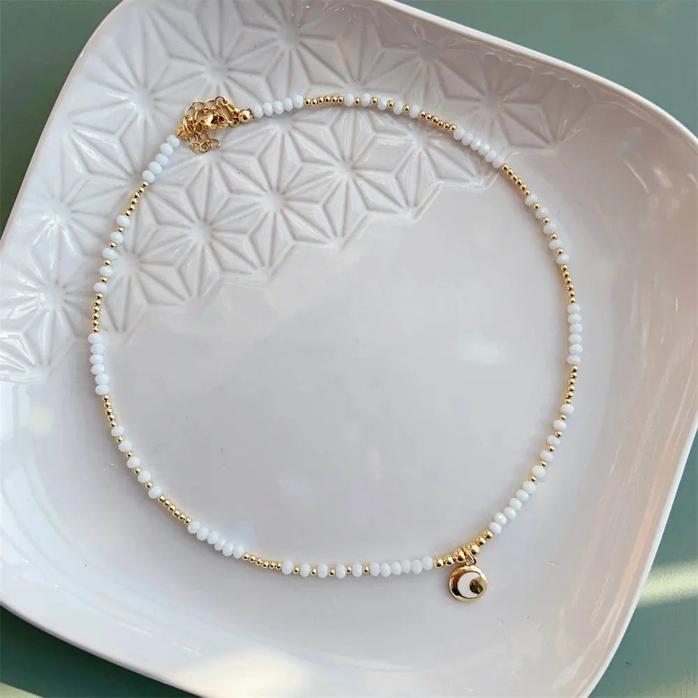 18K Gold Boho Heart Choker Necklaces