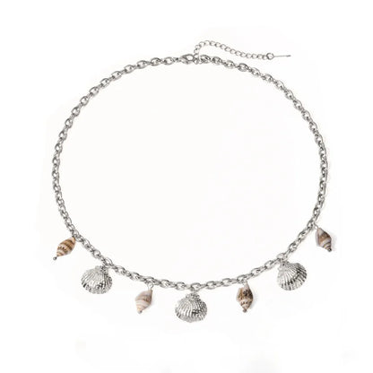 18k Summer Beach Sea Shell Necklace