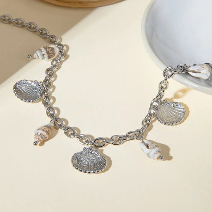 18k Summer Beach Sea Shell Necklace
