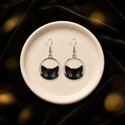 Cute Cat Hook Earrings