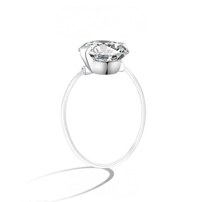 S925 1-2 Carat Moissanite Invisible Band Ring