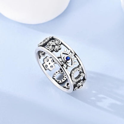 S925 Lucky Evil Eye Ring