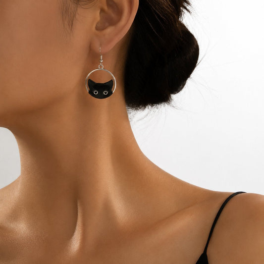 Cute Cat Hook Earrings