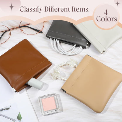 4pc Snap Closure Organize Pouches