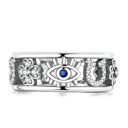 S925 Lucky Evil Eye Ring