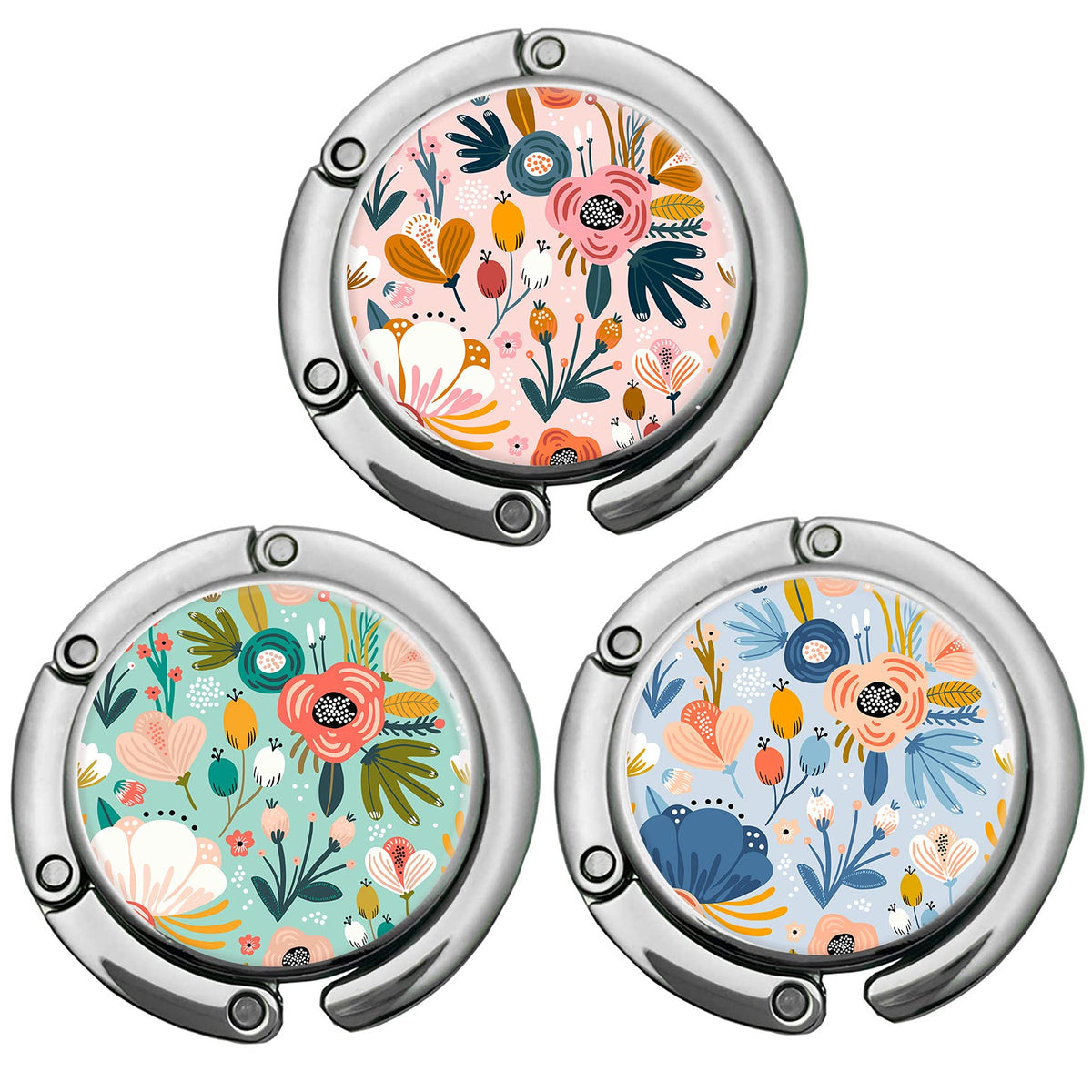 3pc Foldable Purse Table Hanger