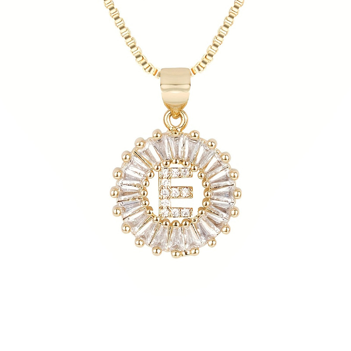 Circle Initial Necklace