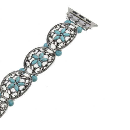 Turquoise Floral Smart Watch Band