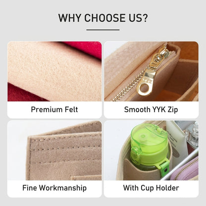 Inner Felt Bag Organizer for Hand Bags