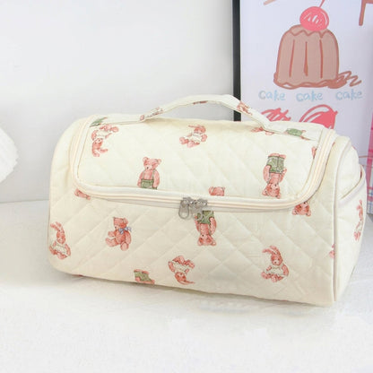 Quilted Cosmetic & Hair Dryer Organizer Bag
