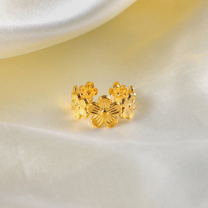 Dainty Floral Wrap Ring