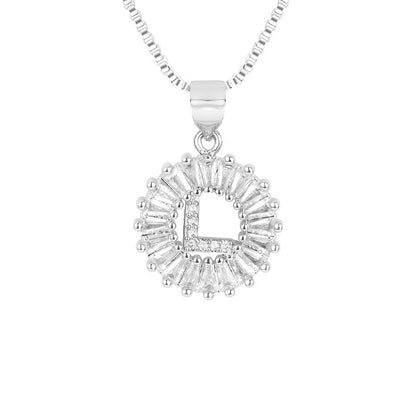 Circle Initial Necklace