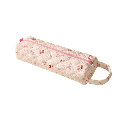 Quilted Long Toiletry Organization Bag