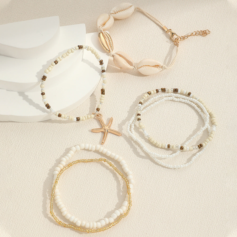 7pc Boho Beach Bracelet Stack