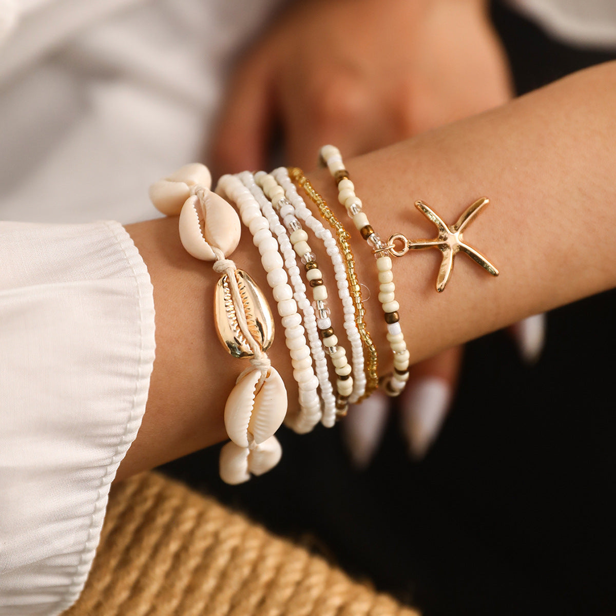 7pc Boho Beach Bracelet Stack