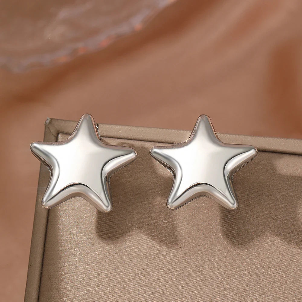 Flashy Star Stud Earrings