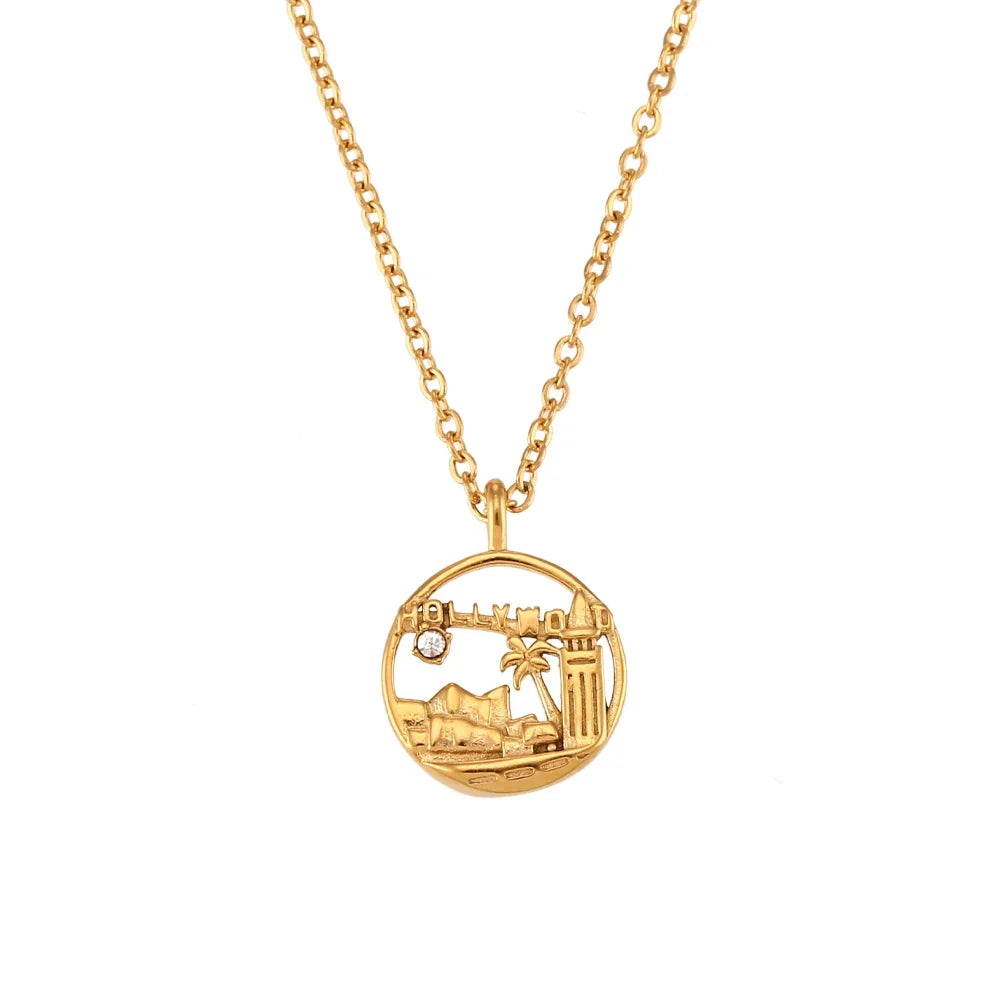18k Landmark Adventures Travelers Necklace