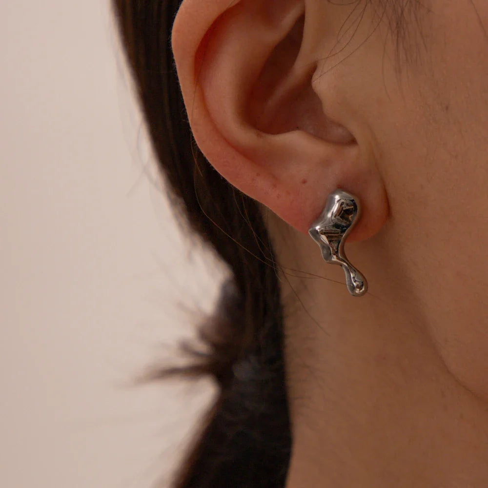 Dainty Melt Earrings