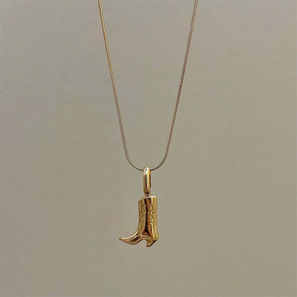 Dainty Country Boot Necklace