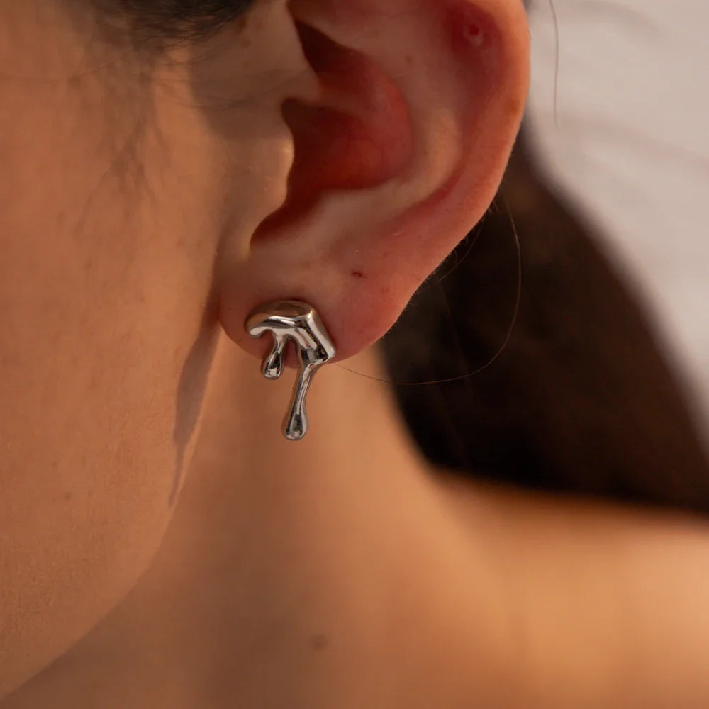Dainty Melt Earrings