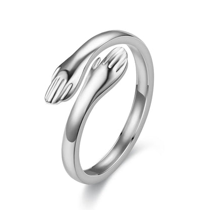 Love Warm Embrace Hug Ring