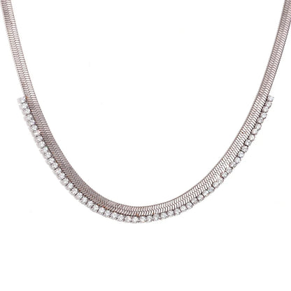 Herringbone Diamond Dazzle Necklace