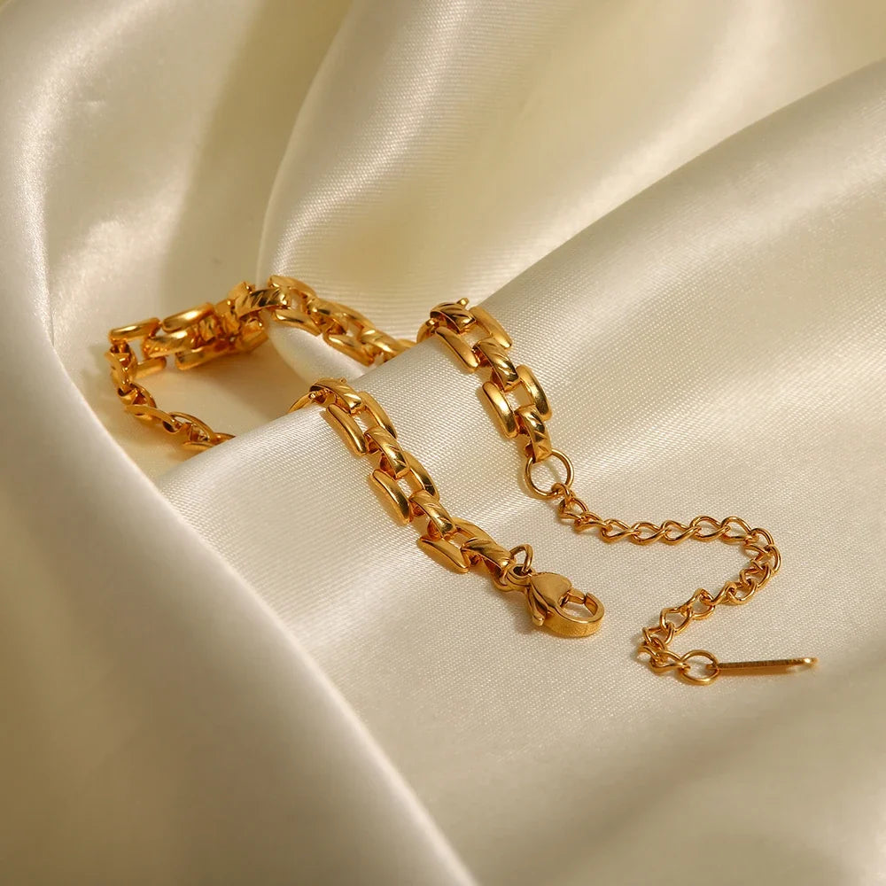 18k Thin Horology Inspired Bracelet