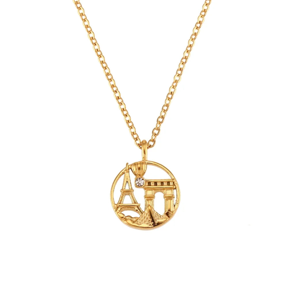 18k Landmark Adventures Travelers Necklace