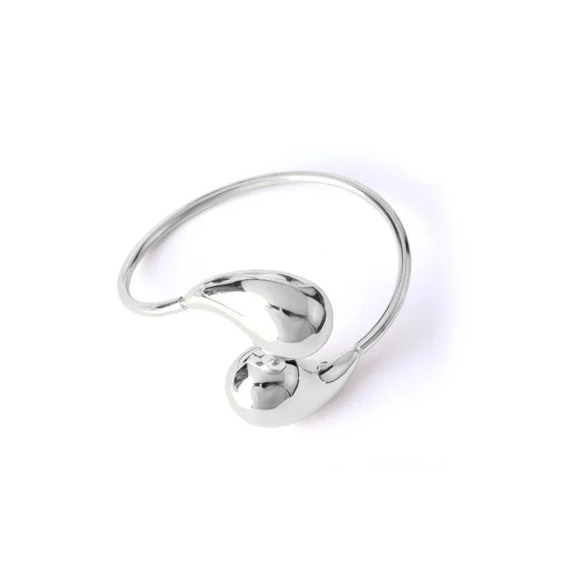 Bold Water Drop Bangle Bracelet