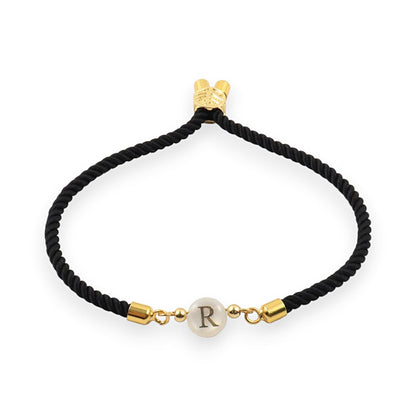 Adjustable Dainty Letter Initial Bracelet
