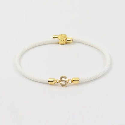Adjustable Letter Initial Bracelets