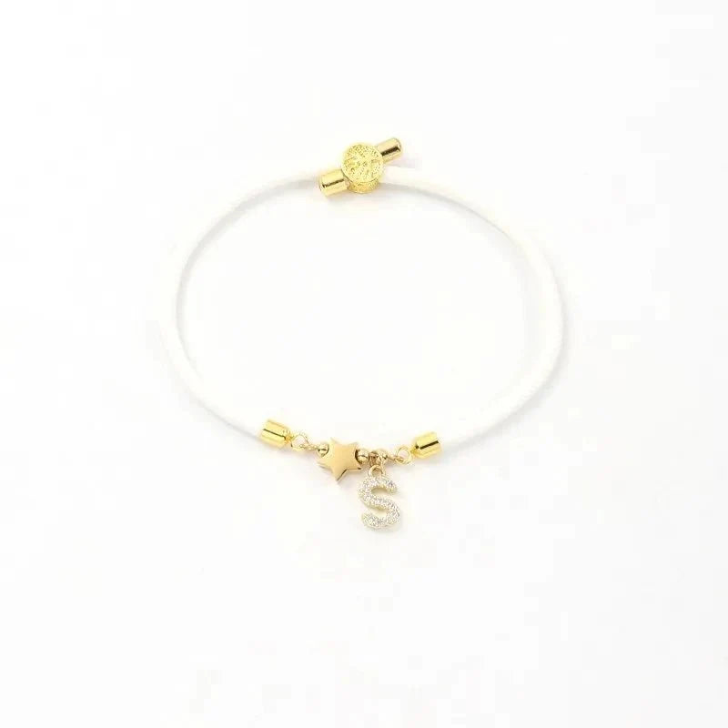 Adjustable Shape Letter Initial Bracelets