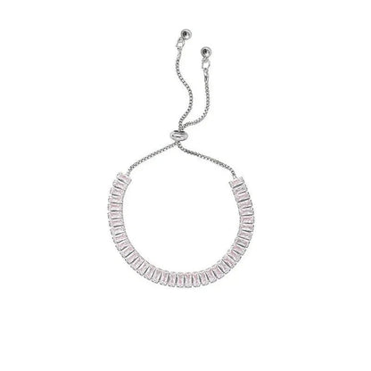Baguette Crystal Adjustable Tennis Bracelets