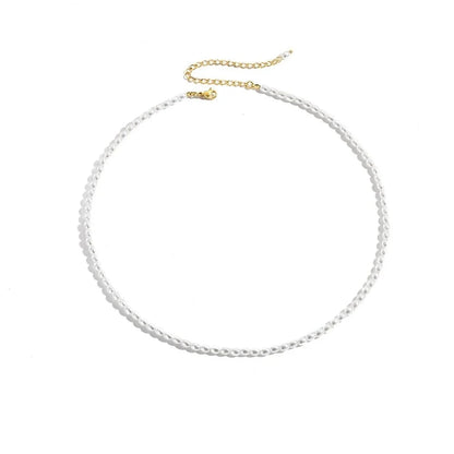 Classic Feminine 3mm Pearl Necklace