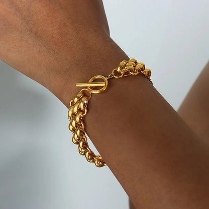 Classy Rice Bead Necklace and Bracelet