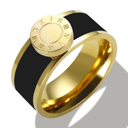 Classy Roman Numeral Bangle Bracelet and Rings