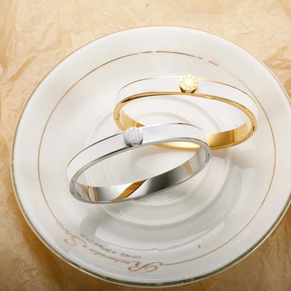 Classy Roman Numeral Bangle Bracelet and Rings
