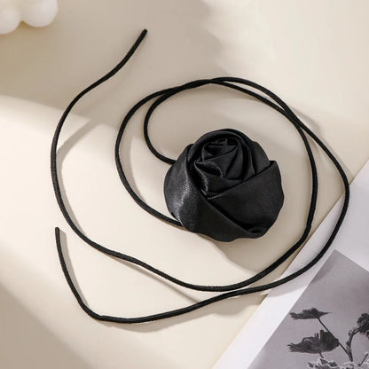 Classy Rose Floral Choker Necklace