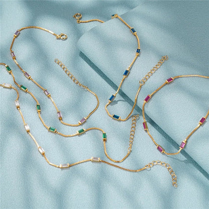 Dainty Aurora Chain Bracelets